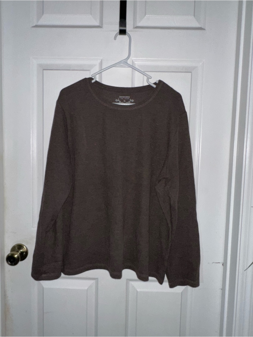 Sonoma Brown Top Size XL